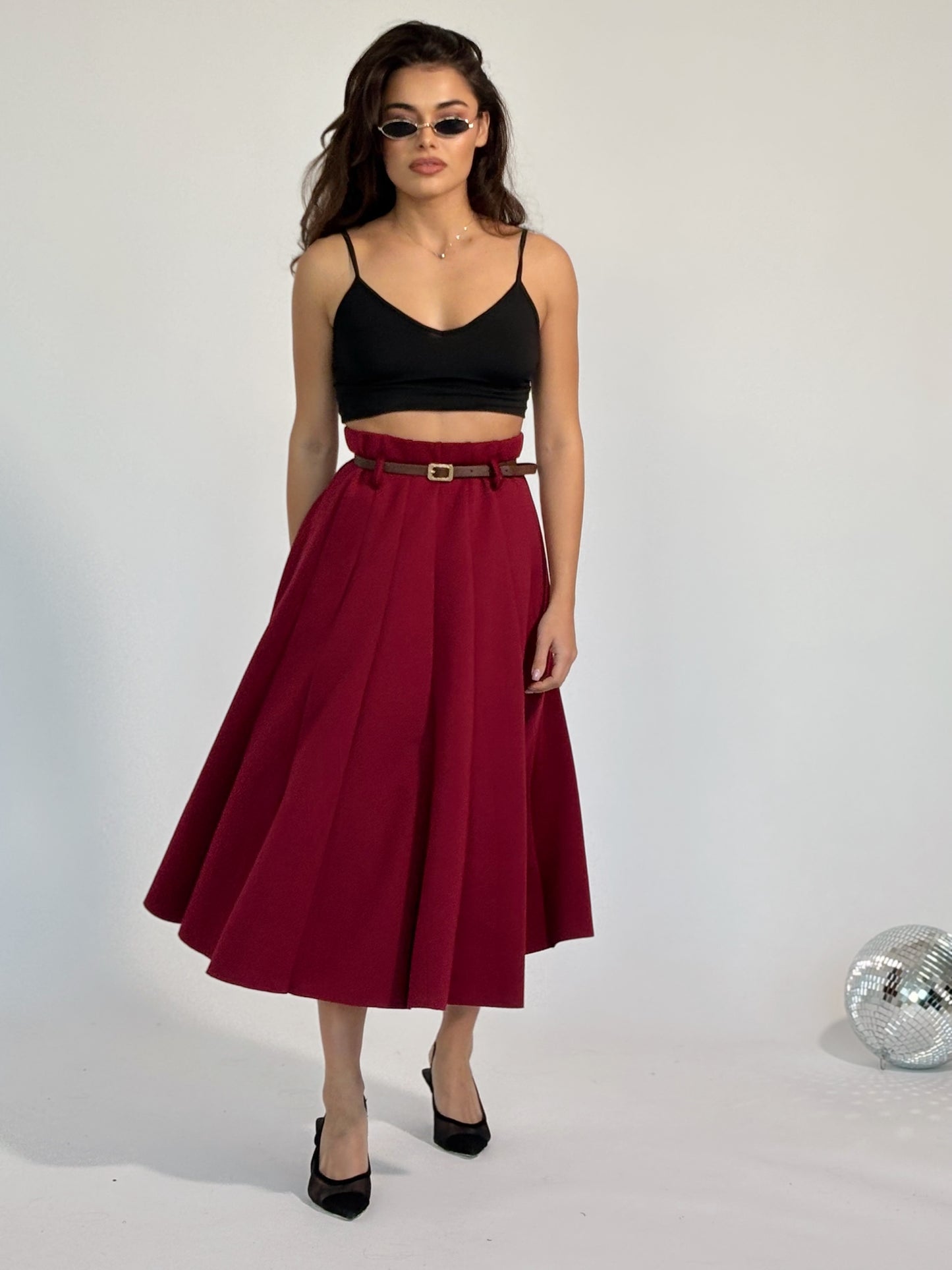 Миди пола с колан Amala