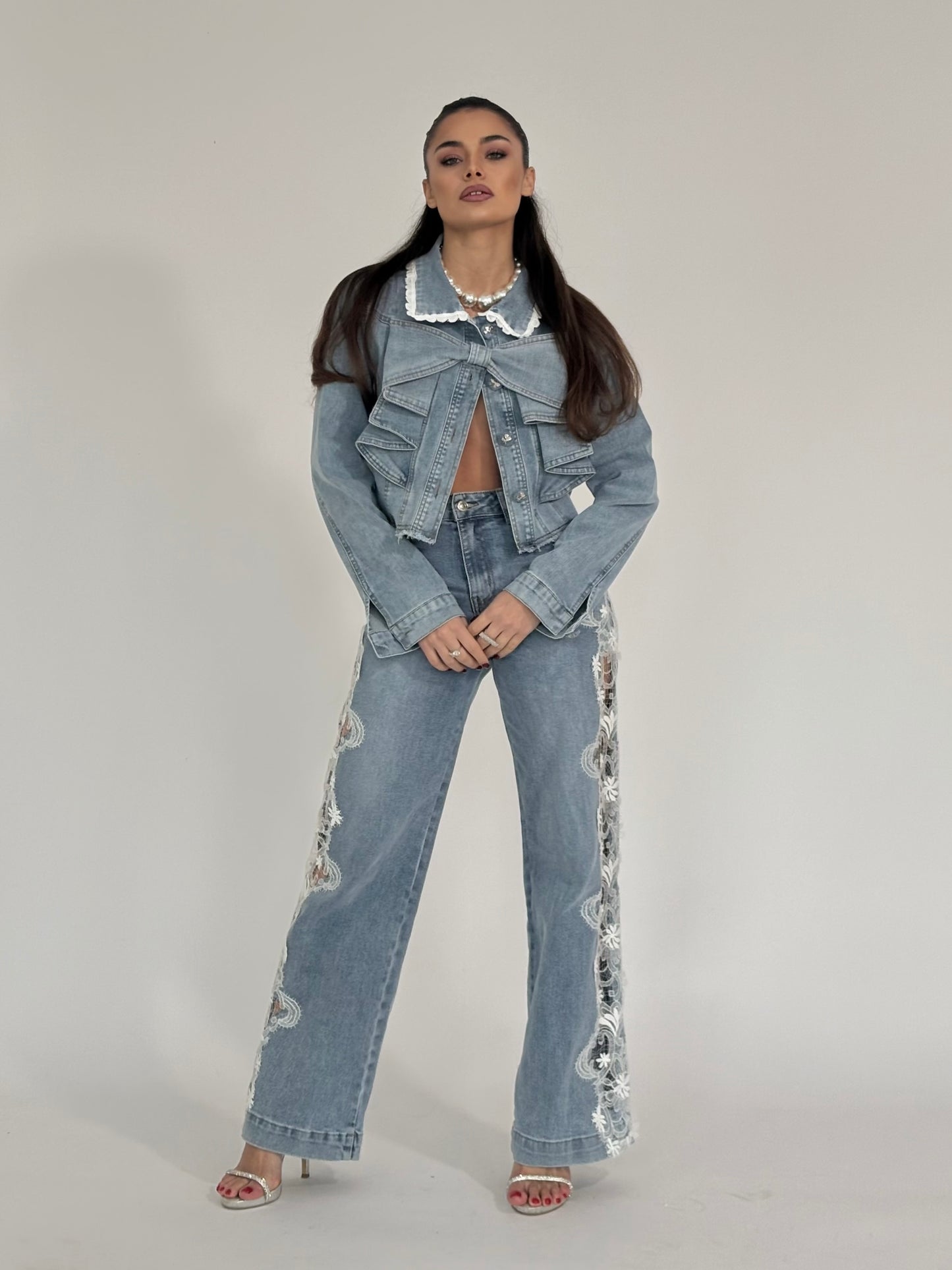 Valina lace jeans
