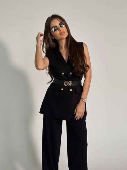 Комплект Radena от фино плетиво с колан