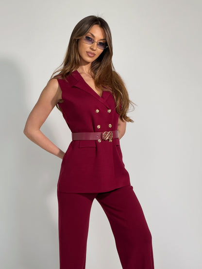 Комплект Radena от фино плетиво с колан