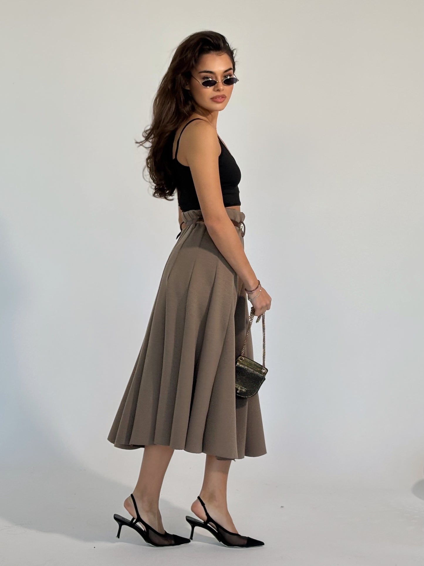 Миди пола с колан Amala