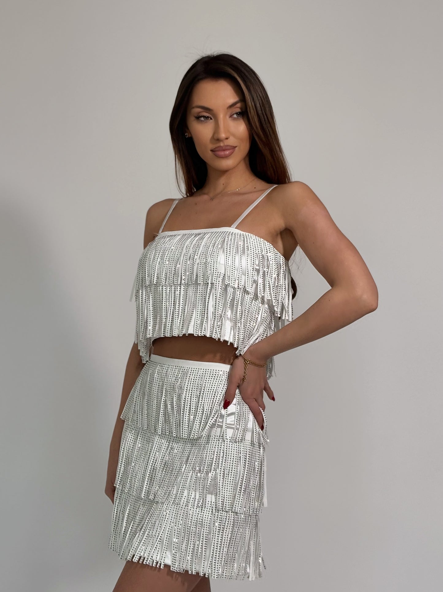 Комплект Diva с ресни и камъни