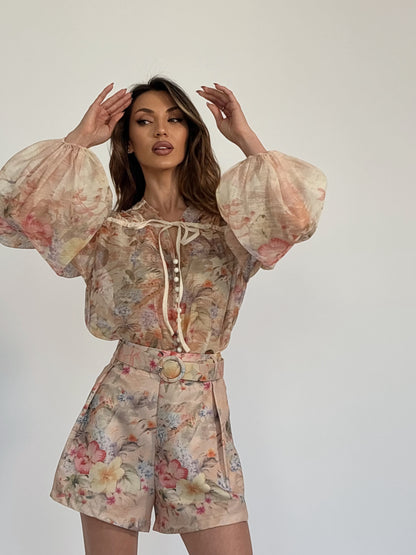 Комплект Sesila с флорални мотиви