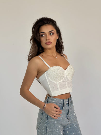 Бюстие Starts с кристали