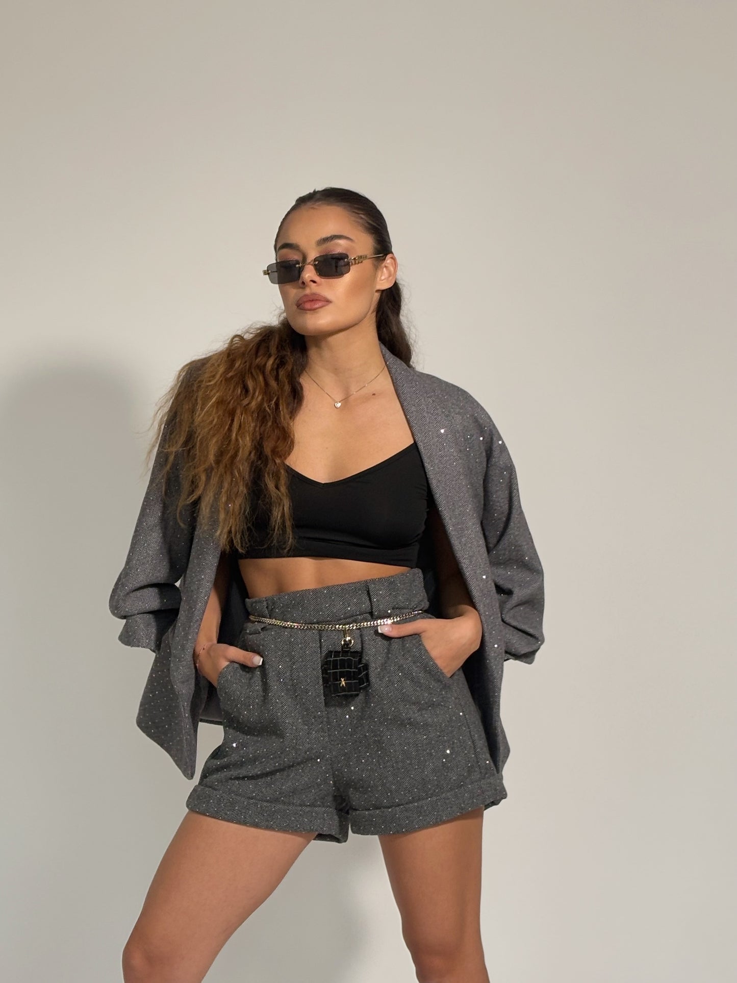 Вълнен комплект с камъни Torina