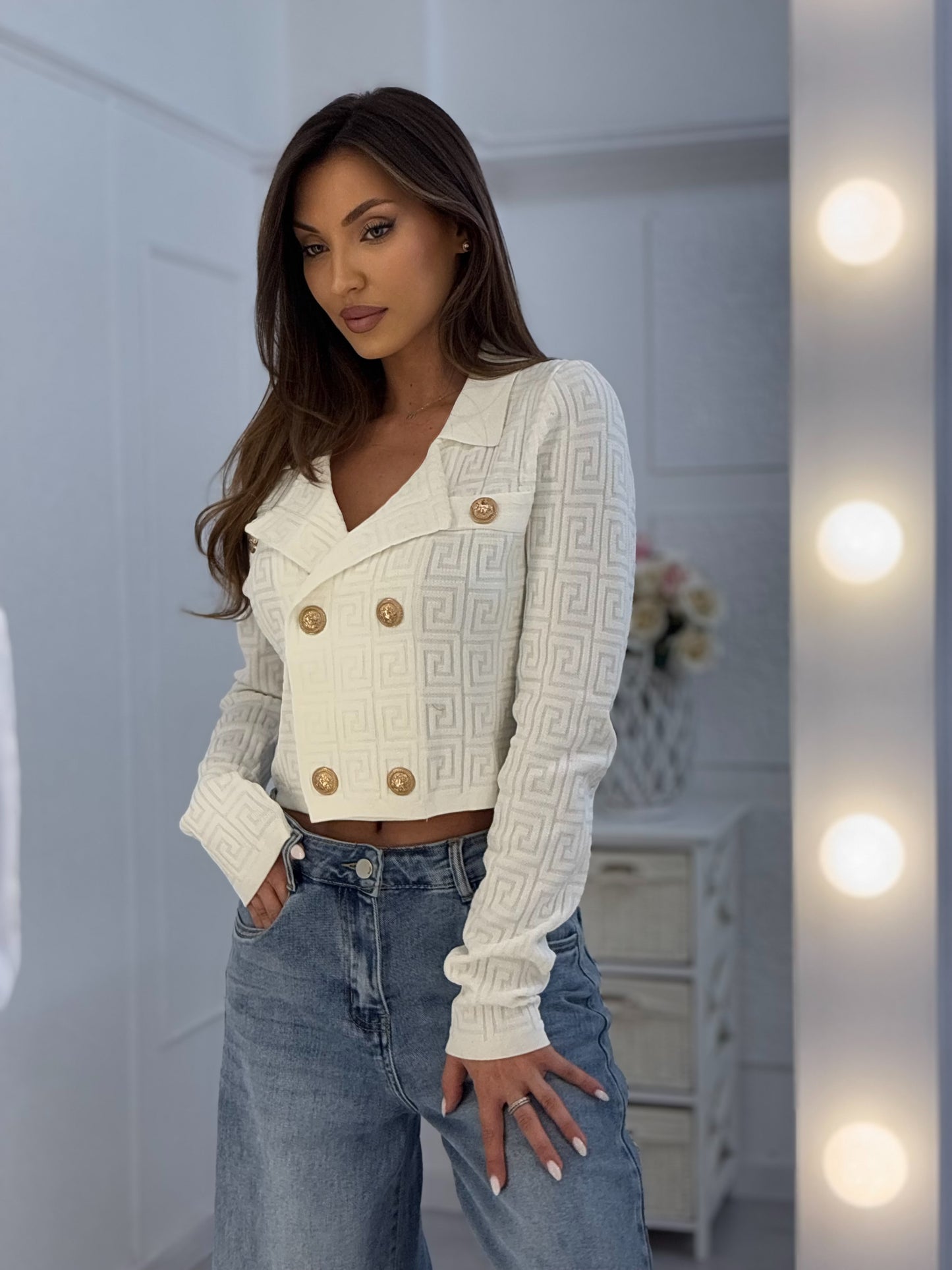 Fency cardigan with ornaments