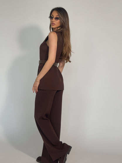 Комплект Radena от фино плетиво с колан