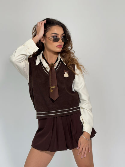 Елек с риза и вратовръзка Fanita