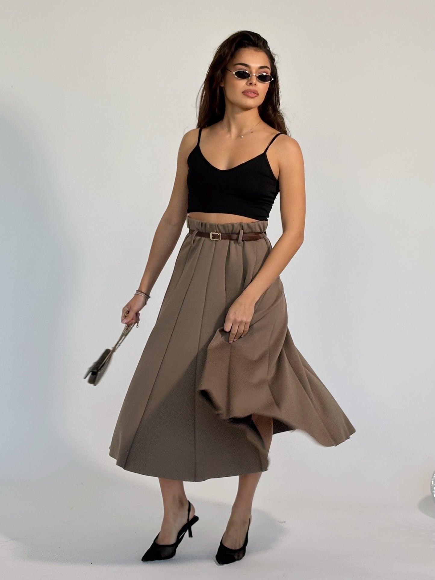 Миди пола с колан Amala