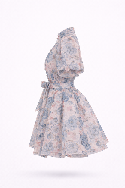 Greta dress with 3D elements