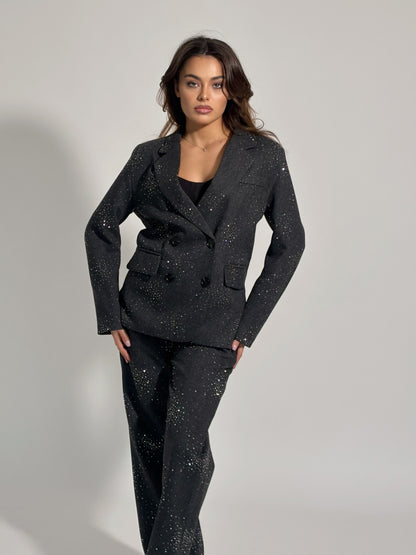 Костюм Viola с камъни и вълна