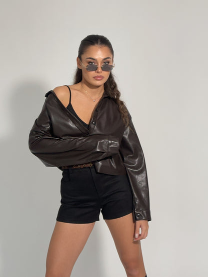 Велурен панталон Dolia с колан чантичка