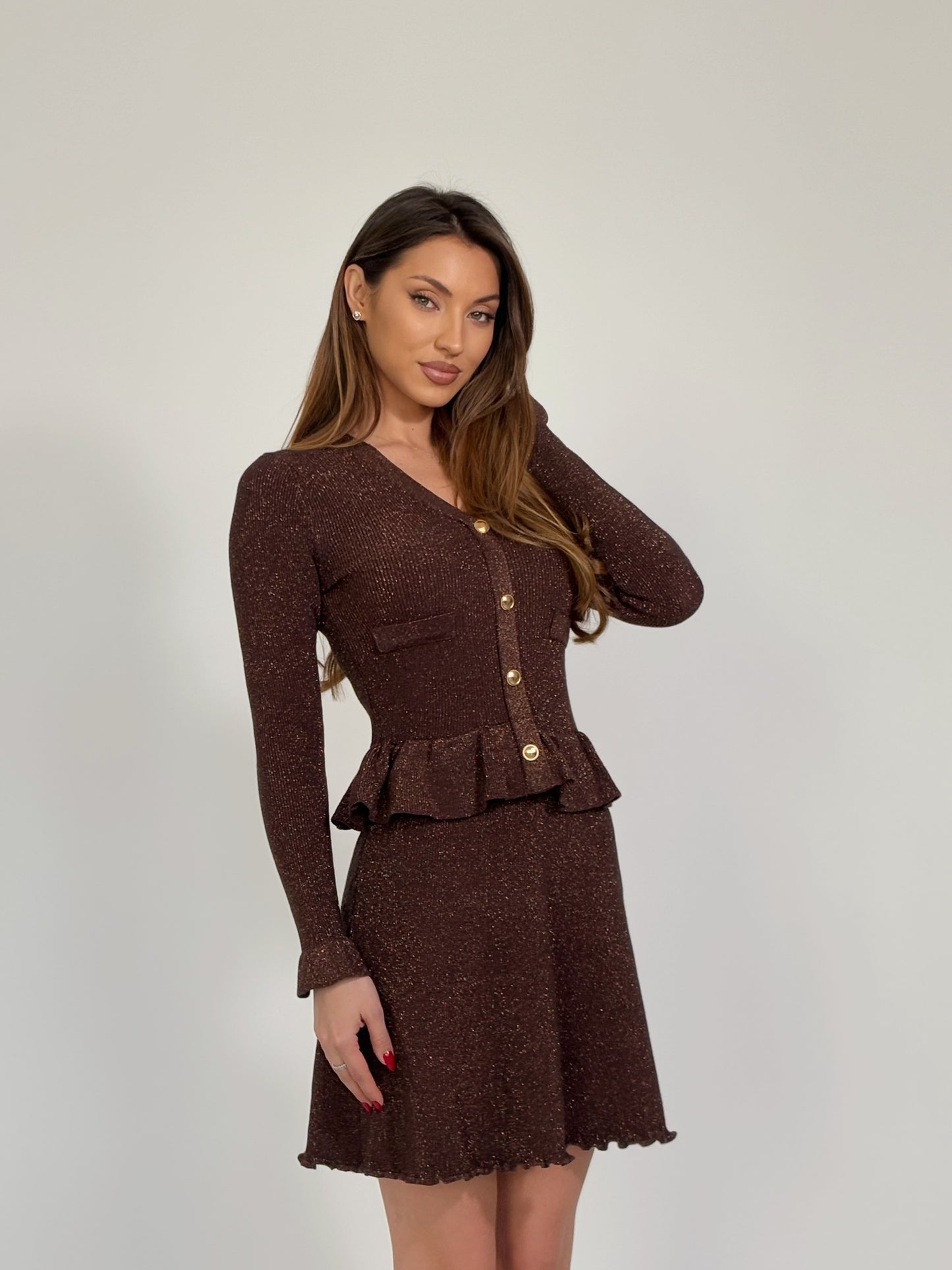 Рокля Belina с лъскава нишка