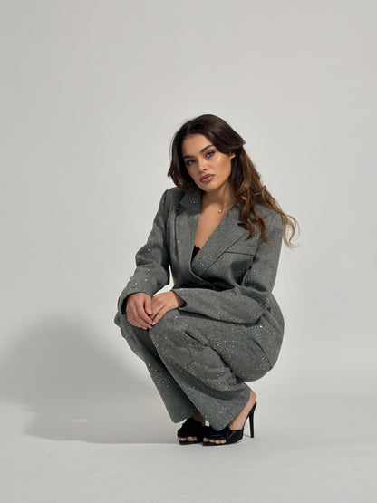 Костюм Viola с камъни и вълна