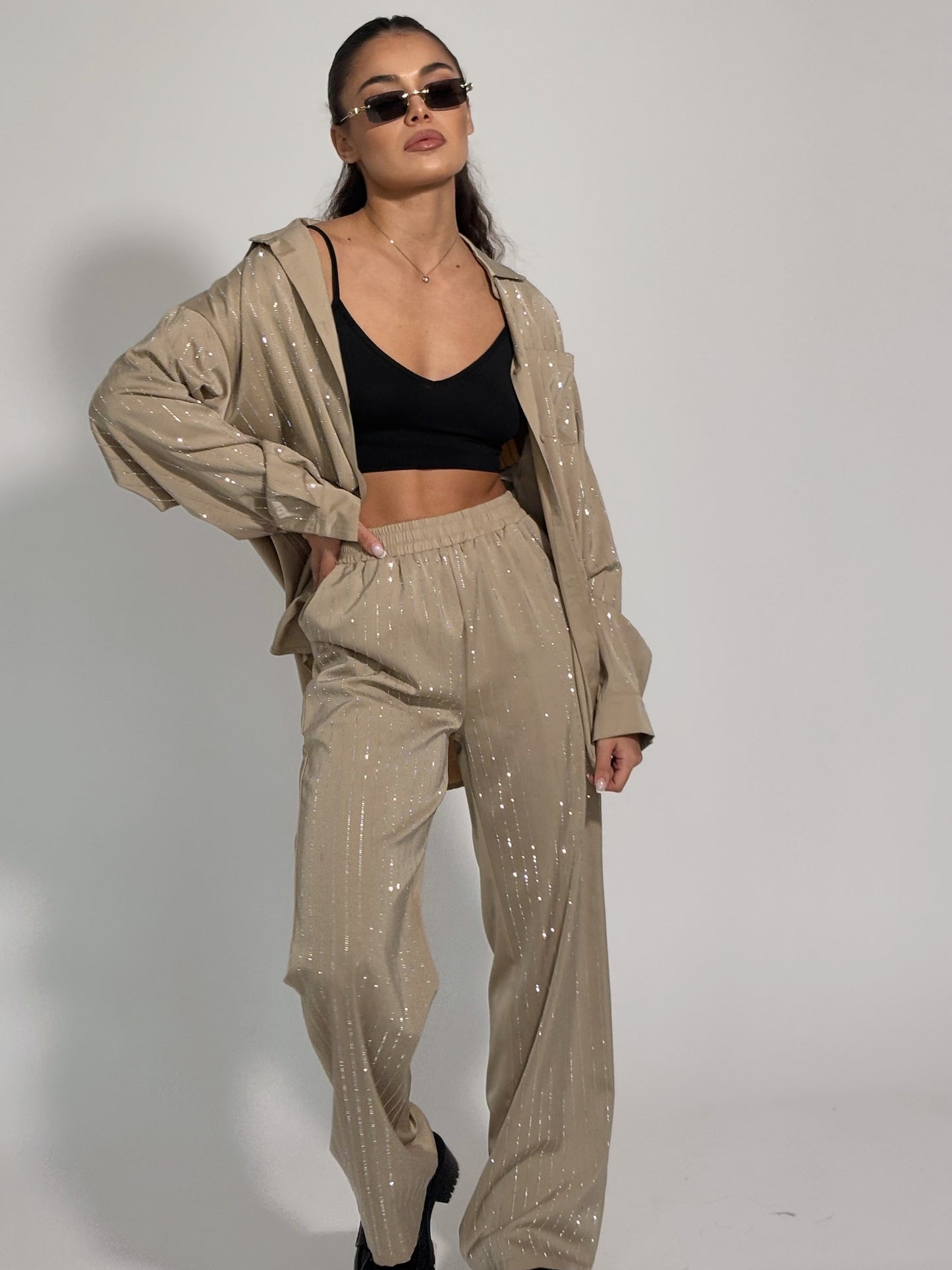 Сатенен комплект Riata с камъни