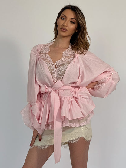 Риза с дантела и колан Folora