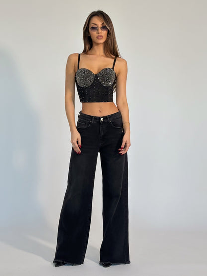 Бюстие Starts с кристали