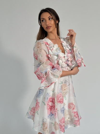Рокля Flora с цветя