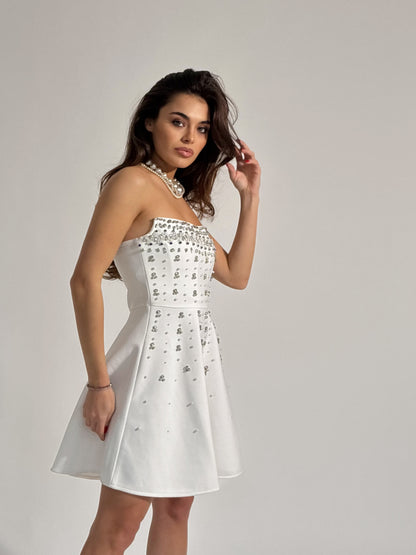 Rochie bandaj cu pietre Glamorous