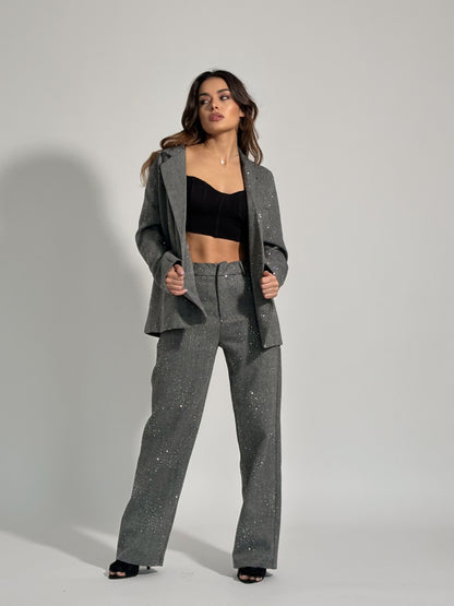 Костюм Viola с камъни и вълна