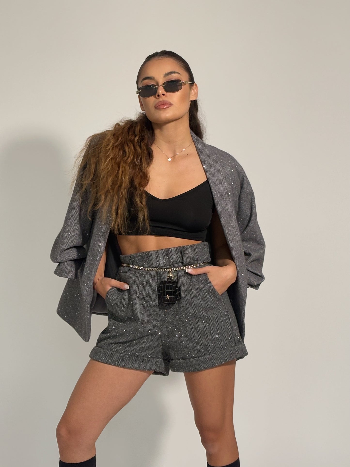 Вълнен комплект с камъни Torina