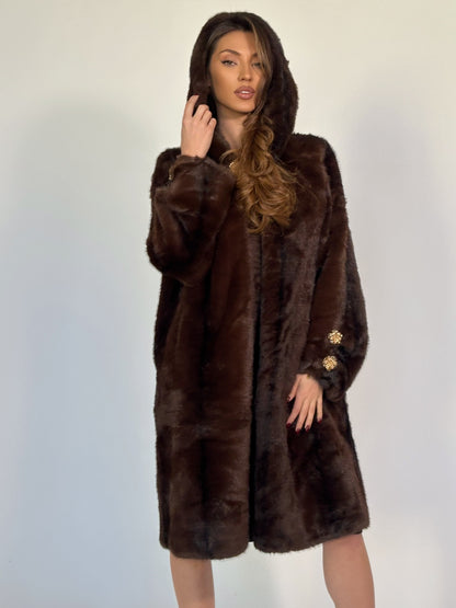 Палто с косъм Carolina