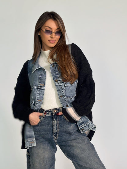 Жилетка с дънкови елементи Verina