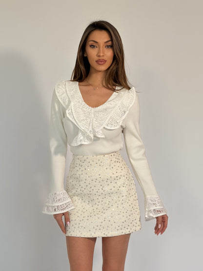 Блуза Vella с дантела