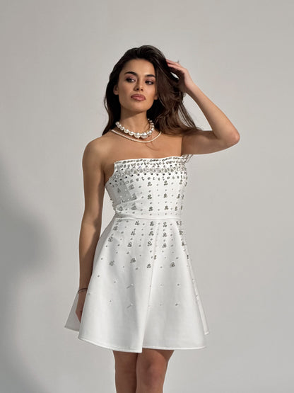 Rochie bandaj cu pietre Glamorous