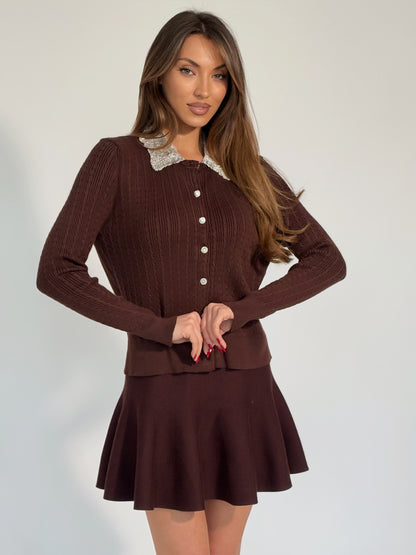 Жилетка Dorian с подвижна яка от мъниста