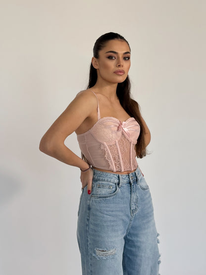 Jessica corset with hard cups