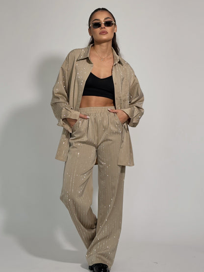 Сатенен комплект Riata с камъни