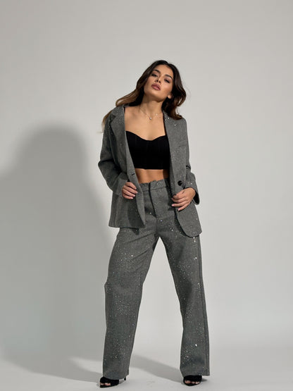 Костюм Viola с камъни и вълна