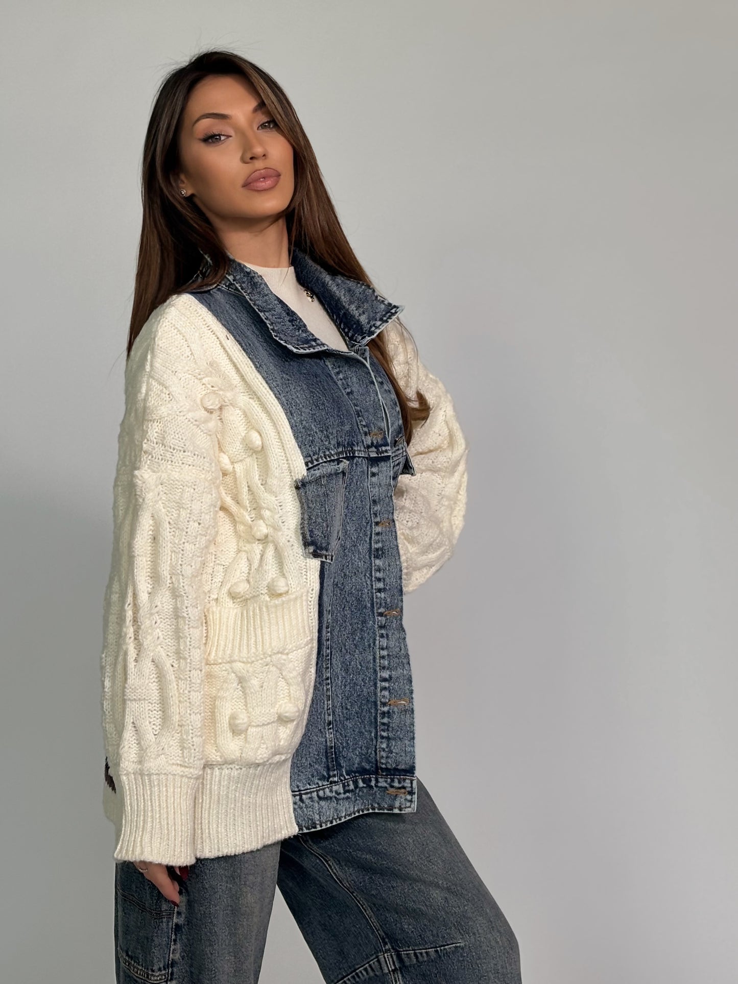 Жилетка с дънкови елементи Verina