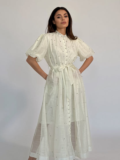 Rochie Carmen cu pietre