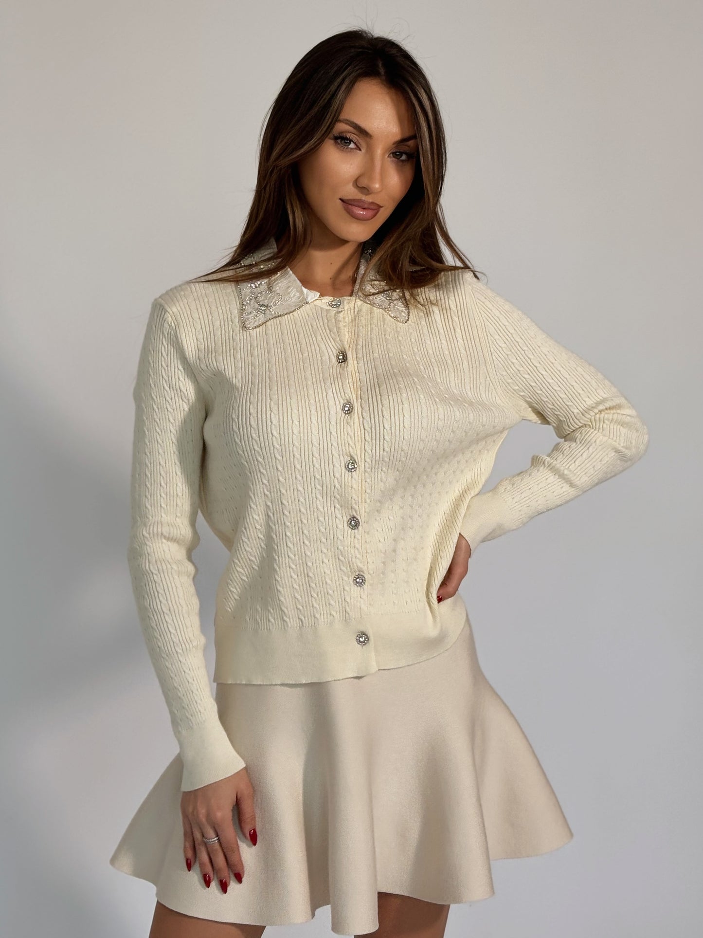 Жилетка Dorian с подвижна яка от мъниста