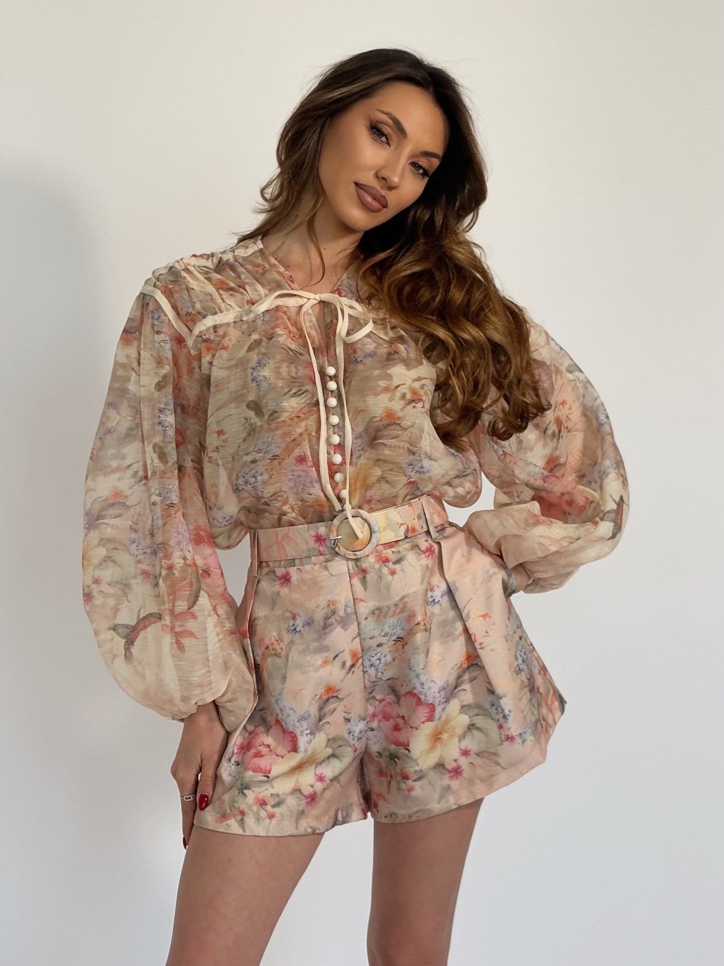 Комплект Sesila с флорални мотиви