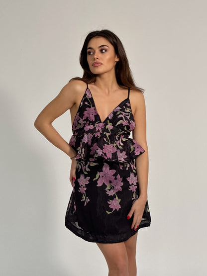 Рокля Lavander с цветя