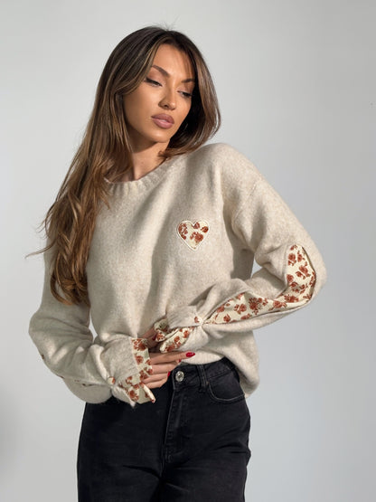 Пуловер Wana с елементи на риза