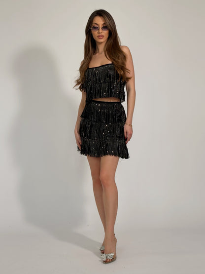 Комплект Diva с ресни и камъни