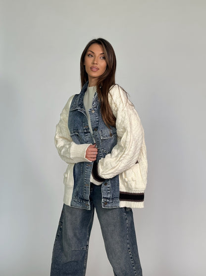 Жилетка с дънкови елементи Verina