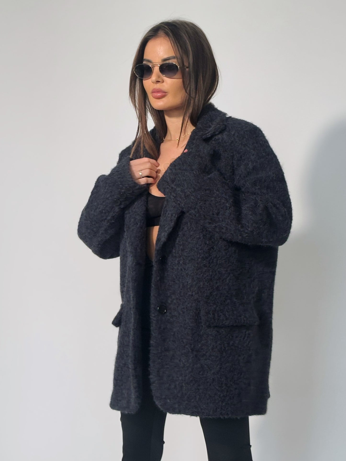 Блейзър Cocona от плътна материя