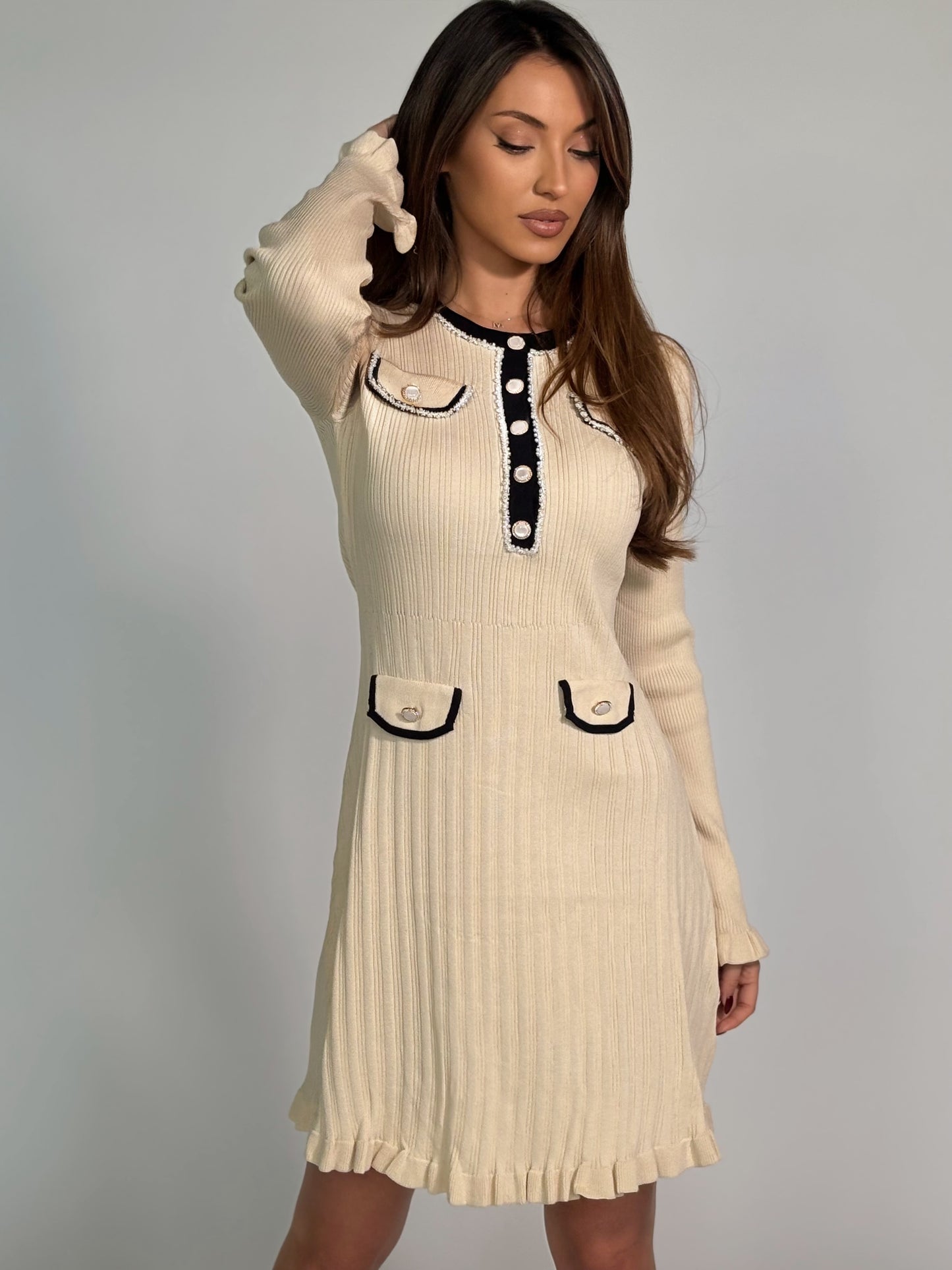 Рокля Relina от фино плетиво