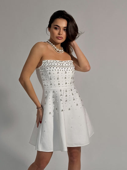 Rochie bandaj cu pietre Glamorous