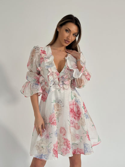 Рокля Flora с цветя