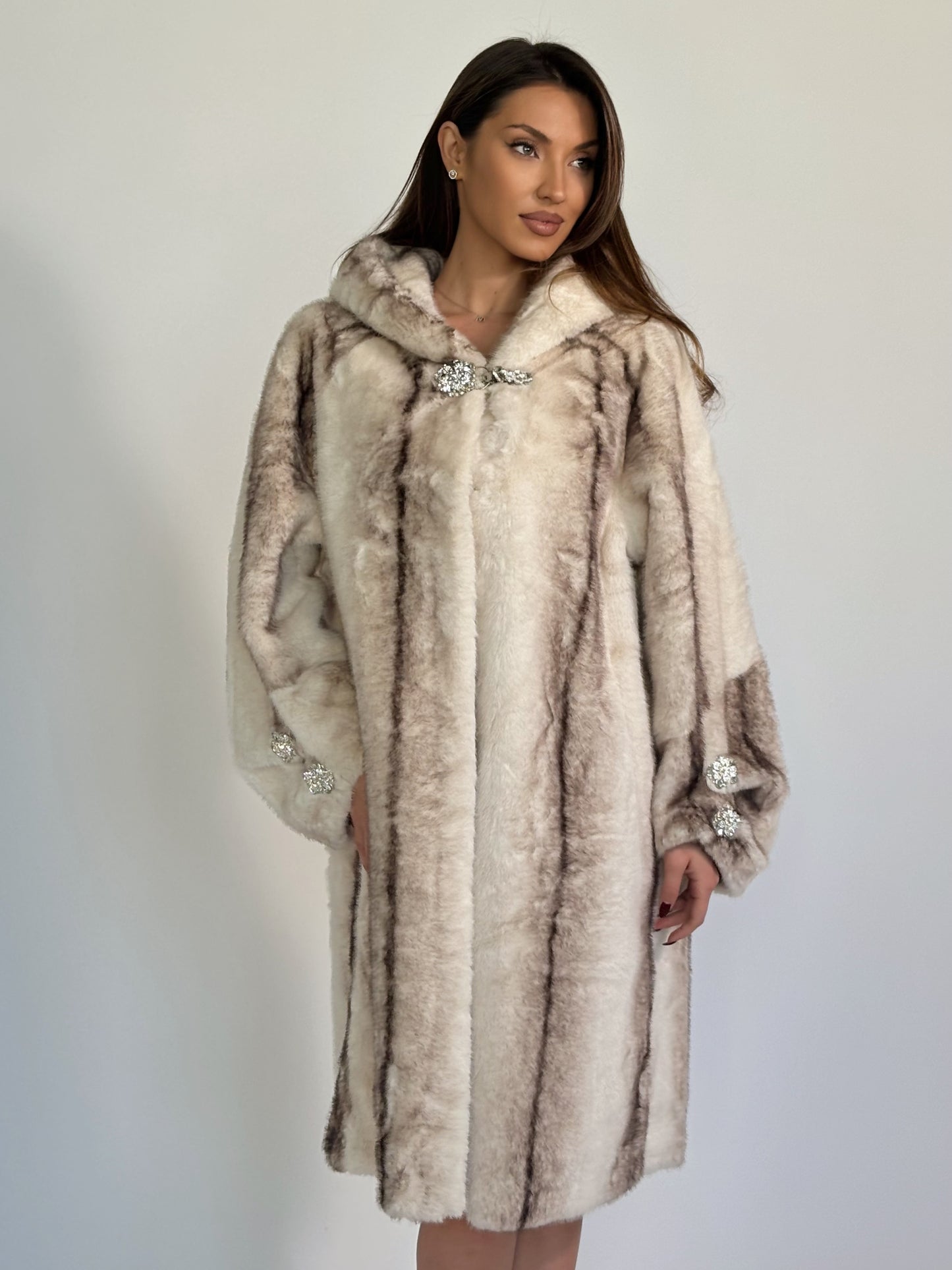 Палто с косъм Carolina