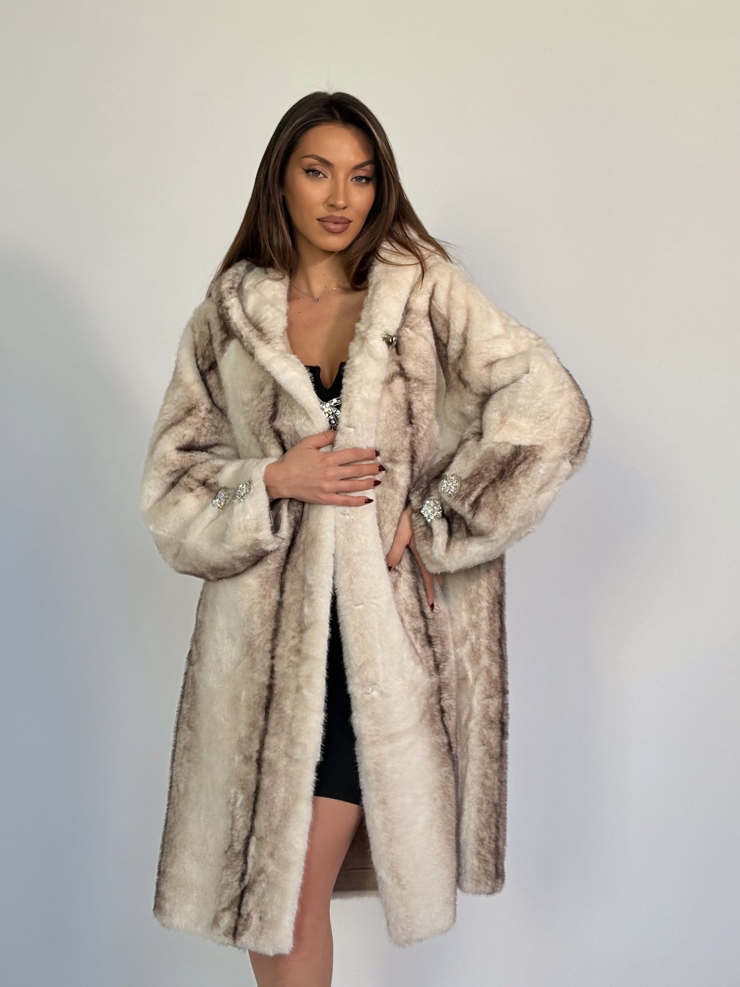 Палто с косъм Carolina