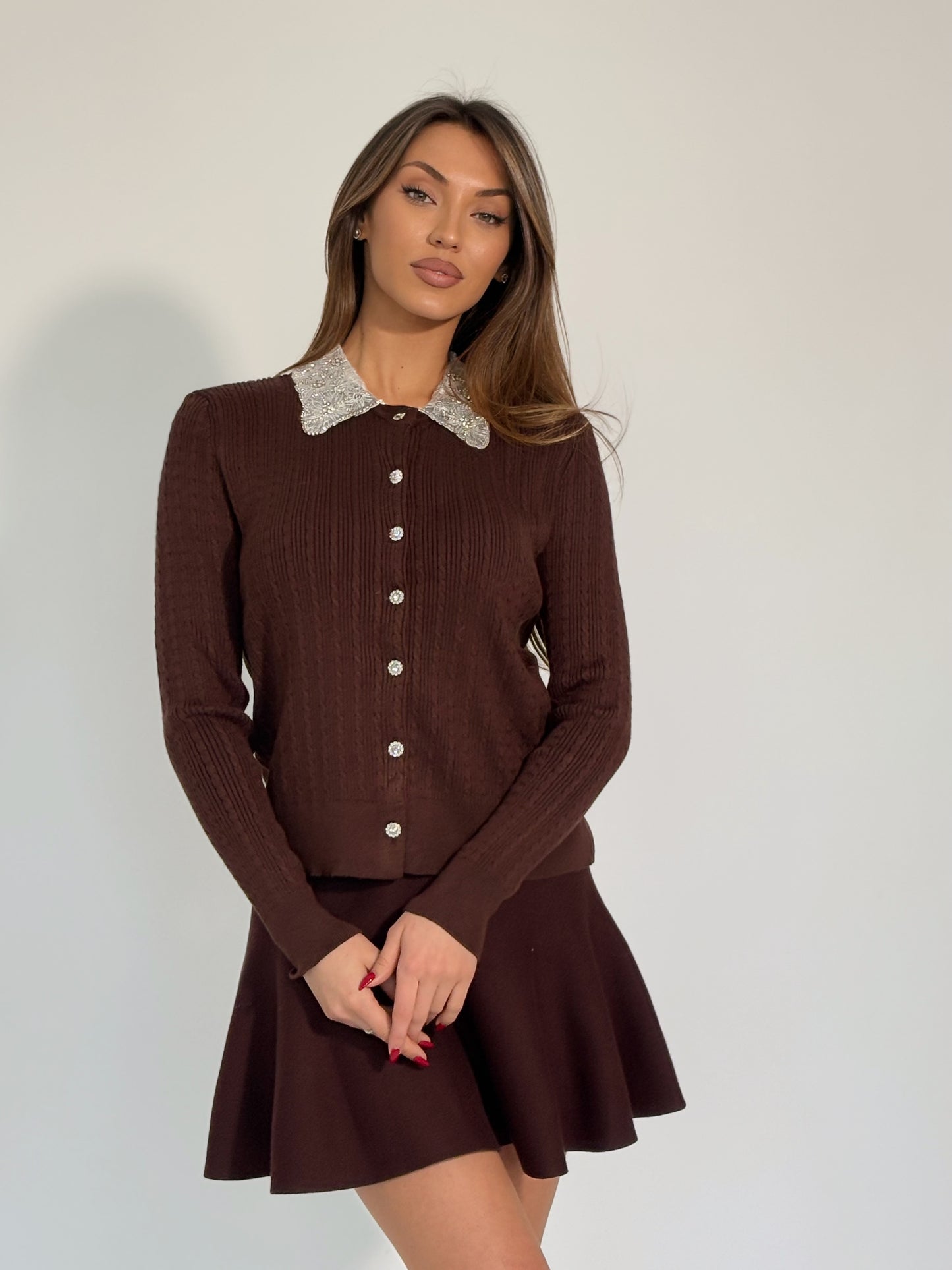 Жилетка Dorian с подвижна яка от мъниста