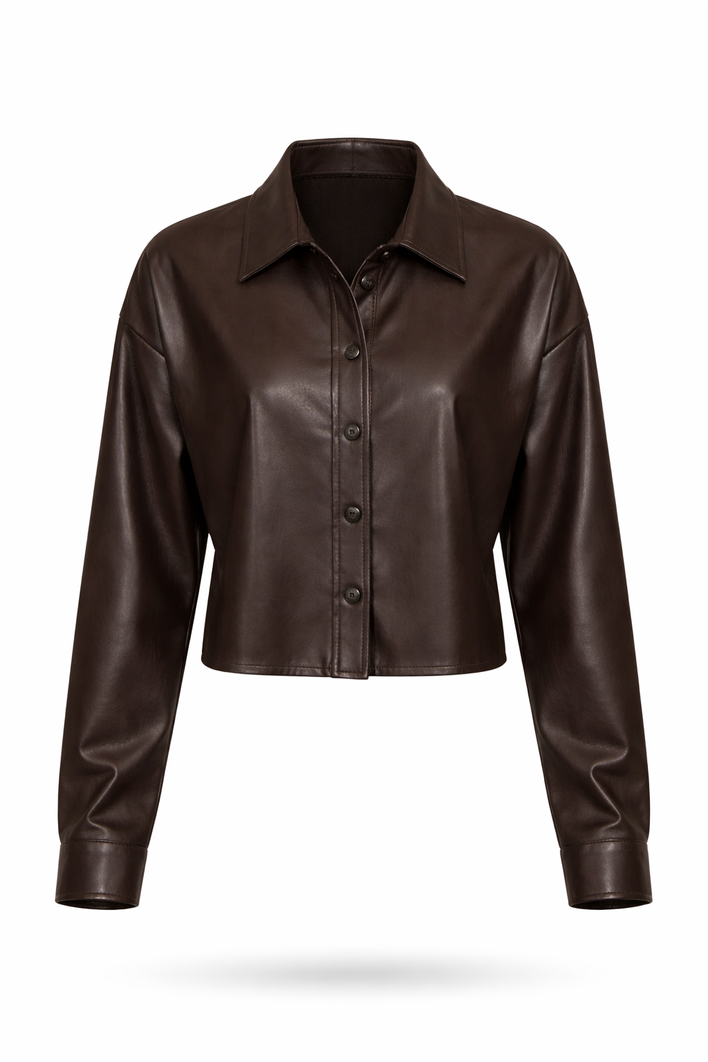 Violi leather shirt jacket