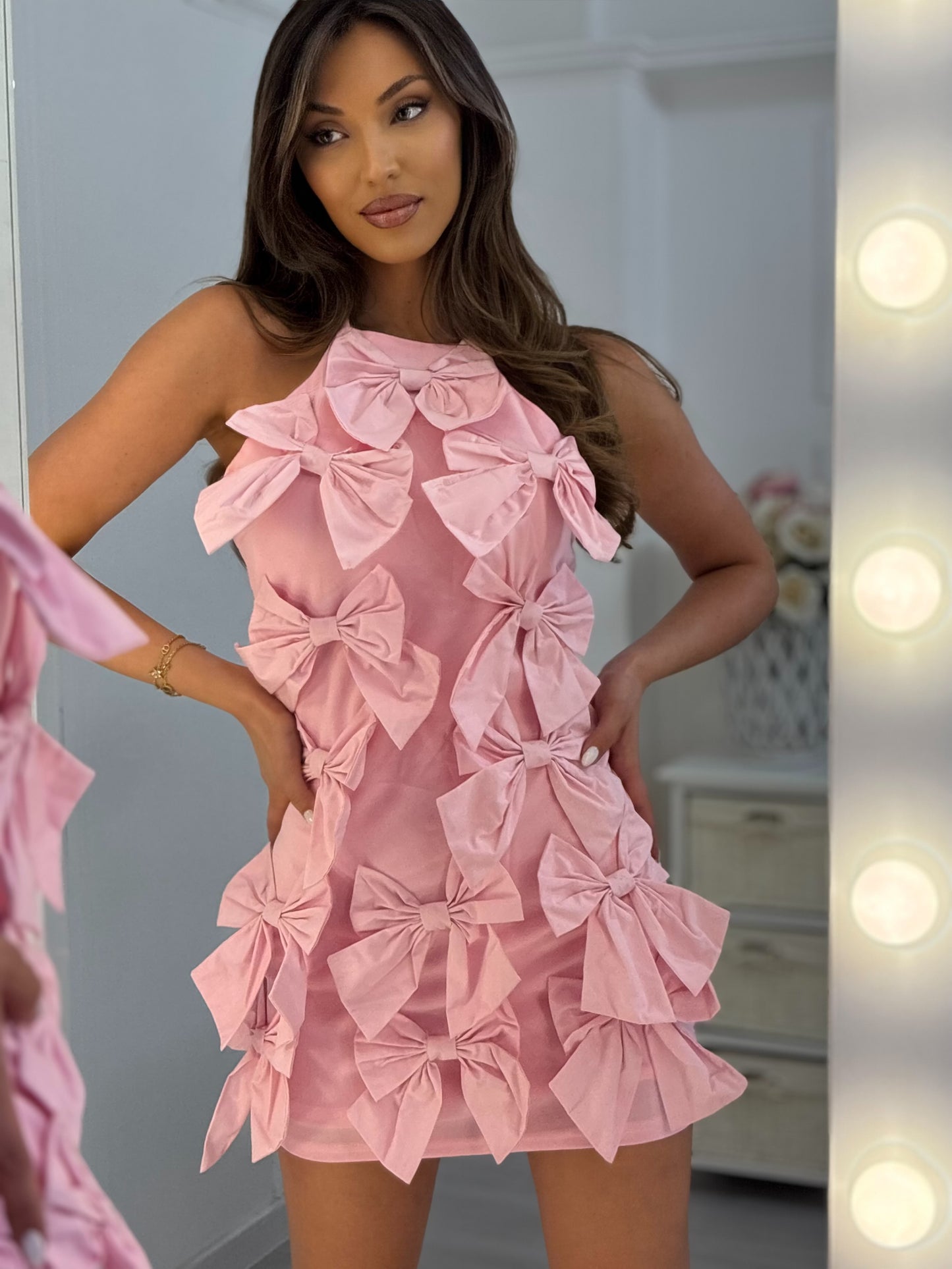 Violina dress with ribbons